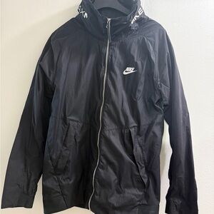 Nike Men's Black Hooded Windbreaker